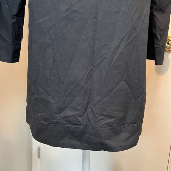 MICHAEL Michael Kors Black Beaded Cotton Tunic Top, Size Medium - Picture 10 of 12